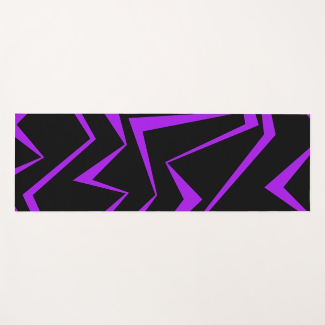 Esterilla De Yoga Abstract, bold, vibrant geometric zigzag pattern (Anverso (horizontal))