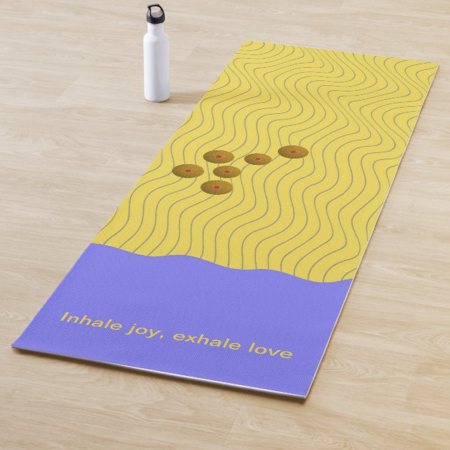 Esterilla De Yoga Abstractas conchas marinas en la costa (In situ)