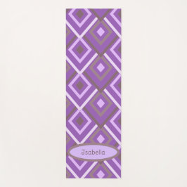 Esterilla De Yoga Abstracto Moderno Morado Personalizado
