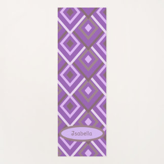 Esterilla De Yoga Abstracto Moderno Morado Personalizado