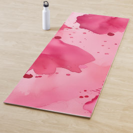 Esterilla De Yoga Abstracto Rosa sobre Rosa