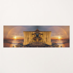 Esterilla De Yoga Acantilado del Océano Puesta de Sol