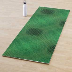 Esterilla De Yoga Aceptación Medallones de Meditación Verde