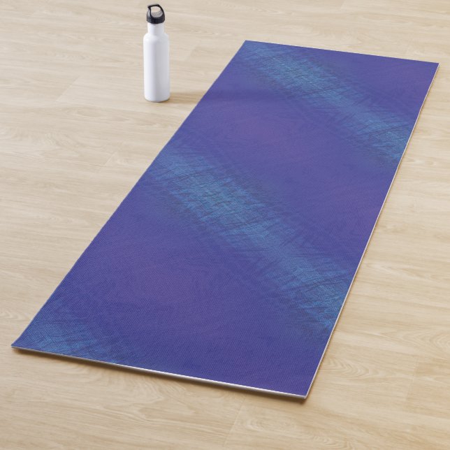 Esterilla De Yoga Aceptación | Patrón Shibori Violeta Azul Índigo (In situ)