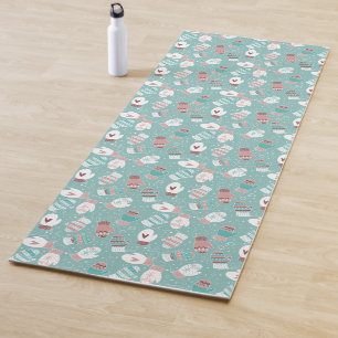 Esterilla De Yoga Acogedores Navidades de invierno miden el patrón e