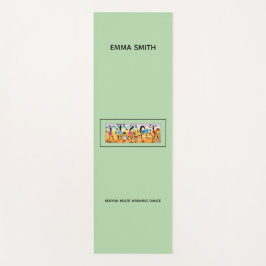 Esterilla De Yoga Acuarela Baile de Calentamiento Cardíaco de Kenia