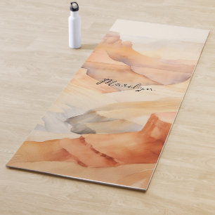Esterilla De Yoga Acuarela del cañón del desierto