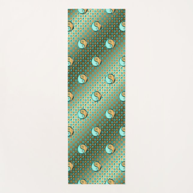 Esterilla De Yoga Acuario y rata de fuego (Anverso)