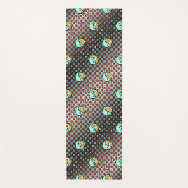 Esterilla De Yoga Acuario y tigre de fuego (Anverso)