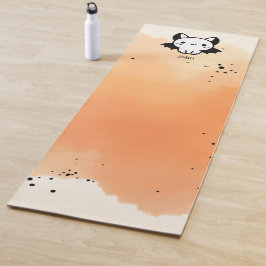 Esterilla De Yoga Adorable Bat Buddy - Arte de guardería Minimalista