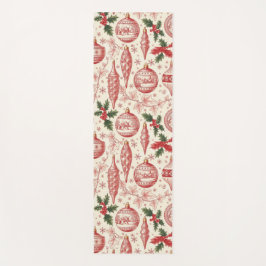 Esterilla De Yoga Adornos de Navidad de Toile Rojo Chinoiserie