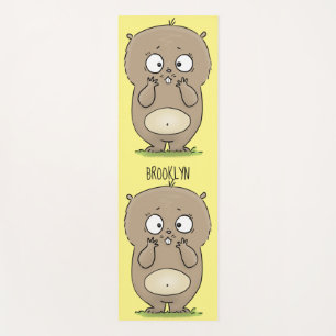 Esterilla De Yoga Afortunadamente adorable personalizado de hámster 
