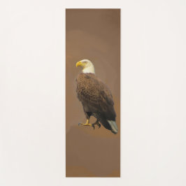 Esterilla De Yoga Águila calva americana sobre marrón