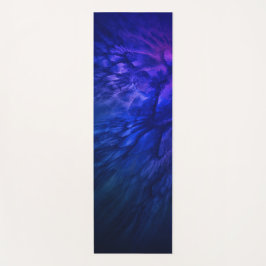 Esterilla De Yoga Alas místicas con plumas azules profundas