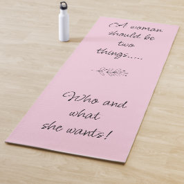 Esterilla De Yoga Alentar la alfombra de yoga, mujer fuerte