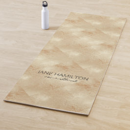 Esterilla De Yoga Alfombra de ejercicio de papel de oro antiguo