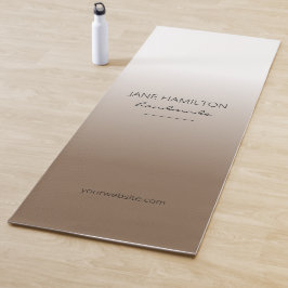 Esterilla De Yoga Alfombra de ejercicio elegante profesional blanca 