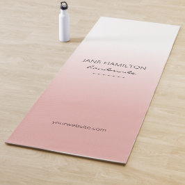 Esterilla De Yoga Alfombra de ejercicio rosa elegante profesional
