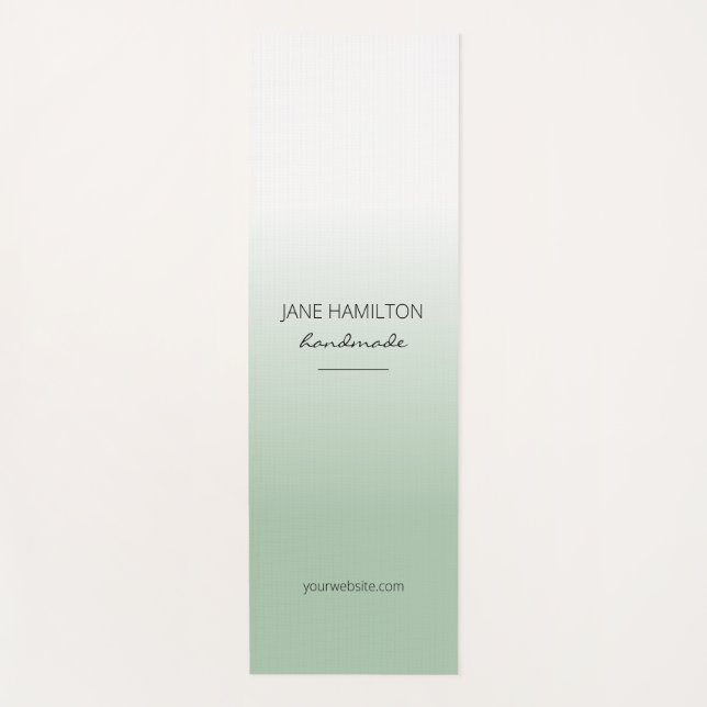 Esterilla De Yoga Alfombra de ejercicio verde menta elegante profesi (Anverso)