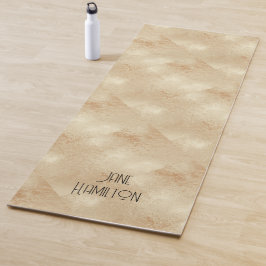 Esterilla De Yoga Alfombra de ejercicios personalizada de oro antigu