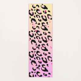 Esterilla De Yoga Alfombra de Fitness con Estampado de Leopardo Rosa