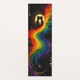 Esterilla De Yoga Alfombra de Meditación LGBTQ Celestial