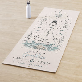 Esterilla De Yoga Alfombra de Yoga Boho Diosa del Océano