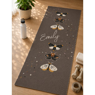 Esterilla De Yoga Alfombra de Yoga con Patrón de Mariposa Colorida