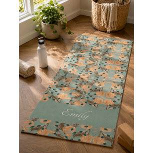 Esterilla De Yoga Alfombra de Yoga con Patrón de Mariposa de Polilla
