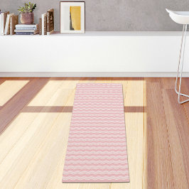Esterilla De Yoga Alfombra de Yoga con Patrón de Olas Rosa Claro