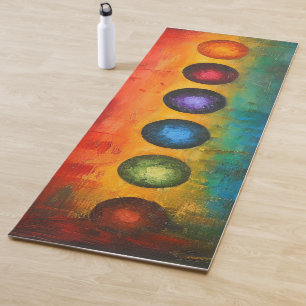 Esterilla De Yoga Alfombra de Yoga de Energía Chakra con Cuchillo de