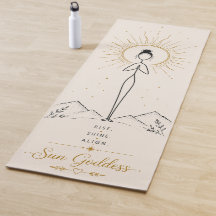 Alfombra de Yoga Diosa del Sol Boho