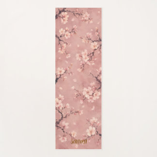 Esterilla De Yoga Alfombra de Yoga Flor de Cerezo Sakura Acuarela