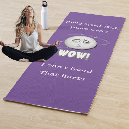 Esterilla De Yoga Alfombra de Yoga Humorística Cara de Luna WOW