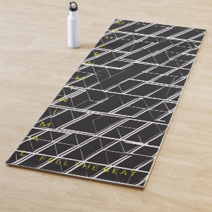 Esterilla De Yoga Alfombra de Yoga Jaula Eléctrica   Negro con Amari