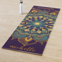 Alfombra de Yoga Mandala Dorada