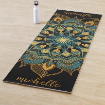 Alfombra de Yoga Mandala Dorado
