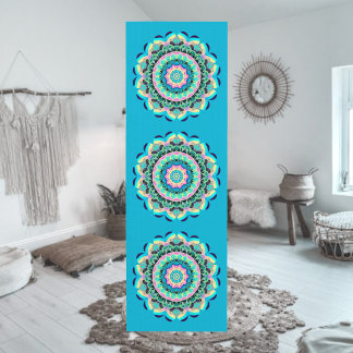 Esterilla De Yoga Alfombra de Yoga Mandala Floral Pastel