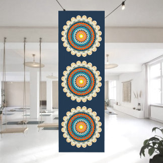 Esterilla De Yoga Alfombra de Yoga Mandala Naranja Amarillo Pálido