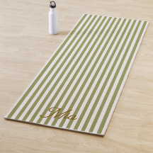 Alfombra de Yoga | Nombre Personalizado con Rayas