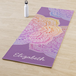 Esterilla De Yoga Alfombra de Yoga Personalizada Mandala Flor Prismá