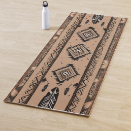 Esterilla De Yoga Alfombra de Yoga Tribal Feather – Meditación Boho 