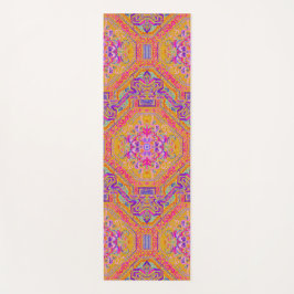 Esterilla De Yoga Alfombra mágica rosa caliente / Naranja Blue Plaid