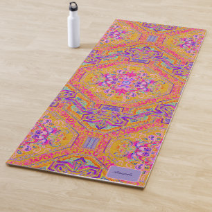 Esterilla De Yoga Alfombra mágica rosa caliente personalizada/ Cuadr