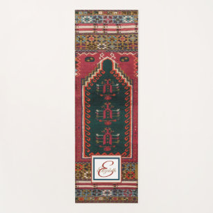Esterilla De Yoga Alfombra Oriental Antigua Kilim