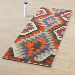 Esterilla De Yoga Alfombra Oriental Antigua Persa Turca Kilim