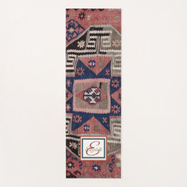 Esterilla De Yoga Alfombra Oriental Killim de Tapete Rojo