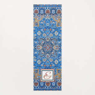 Esterilla De Yoga Alfombra persa oriental azul turca antigua
