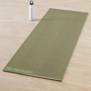 Esterilla De Yoga Alfombra verde suave de bambú textura de yoga