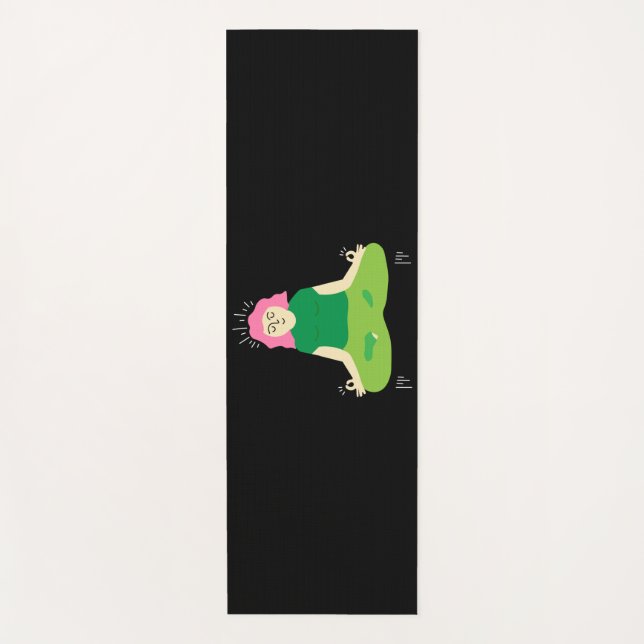 Esterilla De Yoga Alfombrilla de auto divertida Zen Yoga (Anverso)